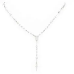 Rosario Argento Rodiato Con Strass Grano 3 Mm -Sconto Rosari Fai da Te in Italia 27000398 rosario argento rodiato con strass grano 3 mme 550x550 1