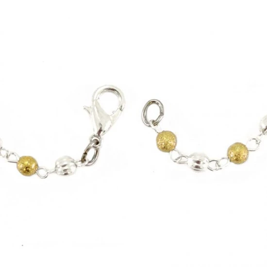 Rosario San Benedetto Metallo Bicolore Grano 4 Mm 6 Rosario San Benedetto Metallo Bicolore Grano 4 Mm - immagine 6