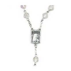 Rosario Madonna Di Fatima Vetro Sfaccettato Grano 6 Mm -Sconto Rosari Fai da Te in Italia 2700040 c corona da rosario in vetro faccettato mm 6 550x550w