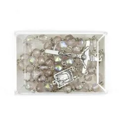 Rosario Madonna Di Fatima Vetro Sfaccettato Grano 6 Mm -Sconto Rosari Fai da Te in Italia 2700040 d corona da rosario in vetro faccettato mm 6 550x550w