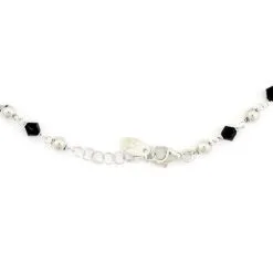 Rosario Girocollo Argento Rodiato Swarovski Neri -Sconto Rosari Fai da Te in Italia 27000408 rosario girocollo argento rodiato swarovski neric 550x550 1