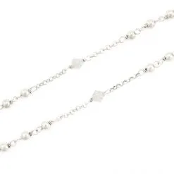 Rosario Argento Rodiato 6 Swarovski Trasparenti -Sconto Rosari Fai da Te in Italia 27000413 rosario argento rodiato 6 swarovski trasparentic 550x550 1