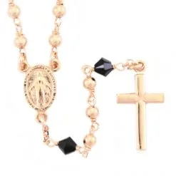 Rosario Argento Ramato 6 Swarovski Neri