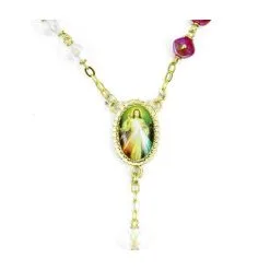 Rosario Divina Misericordia In Vetro Grano 7 Mm 8 Rosario Divina Misericordia In Vetro Grano 7 Mm -Sconto Rosari Fai da Te in Italia 2700042 b corona da rosario della divina misericordia in vetro mm 7 550x550w