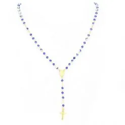 Rosario Argento E Swarovski Celeste -Sconto Rosari Fai da Te in Italia 27000422 rosario argento e swarovski celestee 550x550 1