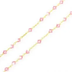 Rosario Argento E Swarovski Rosa -Sconto Rosari Fai da Te in Italia 27000424 rosario argento e swarovski rosac 550x550 1