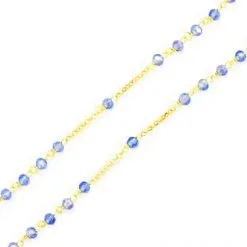 Rosario Argento Dorato E Cristalli Celeste 7 Rosario Argento Dorato E Cristalli Celeste -Sconto Rosari Fai da Te in Italia 27000426 rosario argento dorato e cristalli celestec 550x550 1