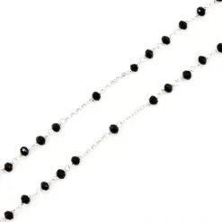 Rosario Argento Rodiato E Cristalli Neri -Sconto Rosari Fai da Te in Italia 27000432 rosario argento rodiato e cristalli neric 550x550 1