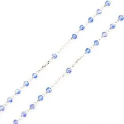 Rosario Argento Rodiato E Cristalli Celeste -Sconto Rosari Fai da Te in Italia 27000433 rosario argento rodiato e cristalli celestec 550x550 1