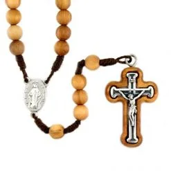 Rosario Ave Maria Legno Olivo Grano 6 Mm