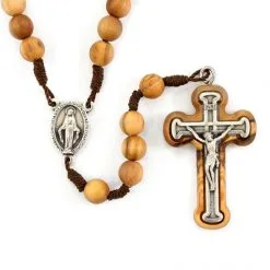 Rosario Ave Maria Legno Olivo Grano 7 Mm