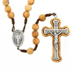 Rosario Ave Maria Legno Olivo Grano 8 Mm