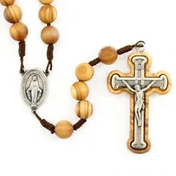 Rosario Ave Maria Legno Olivo Grano 10 Mm