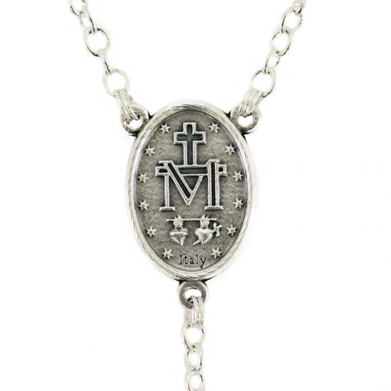 Rosario Cristallo Rubino Con Coppiglia Grano 8 Mm 3 Rosario Cristallo Rubino Con Coppiglia Grano 8 Mm - immagine 3