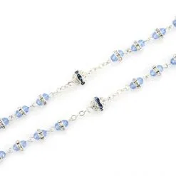 Rosario Vetro Celeste Con Strass Grano 6x7 Mm 8 Rosario Vetro Celeste Con Strass Grano 6x7 Mm -Sconto Rosari Fai da Te in Italia 27000450 rosario vetro celeste con strass grano 6x7 mmd 550x550 1