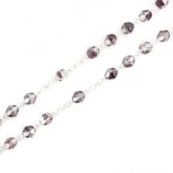 Rosario Vetro Ametista Croce Murrina Grano 6 Mm -Sconto Rosari Fai da Te in Italia 27000456 rosario vetro ametista croce murrina grano 6 mmf 550x550 1