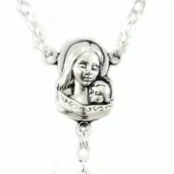 Rosario Vetro Bianco Croce Murrina Grano 6 Mm -Sconto Rosari Fai da Te in Italia 27000457 rosario vetro bianco croce murrina grano 6 mmc 550x550 1