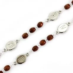 Rosario Via Crucis Grani Legno Pater Smalti Grano 8x6 Mm -Sconto Rosari Fai da Te in Italia 27000467 rosario via crucis grani legno pater smalti grano 8x6 mmd 550x550 1