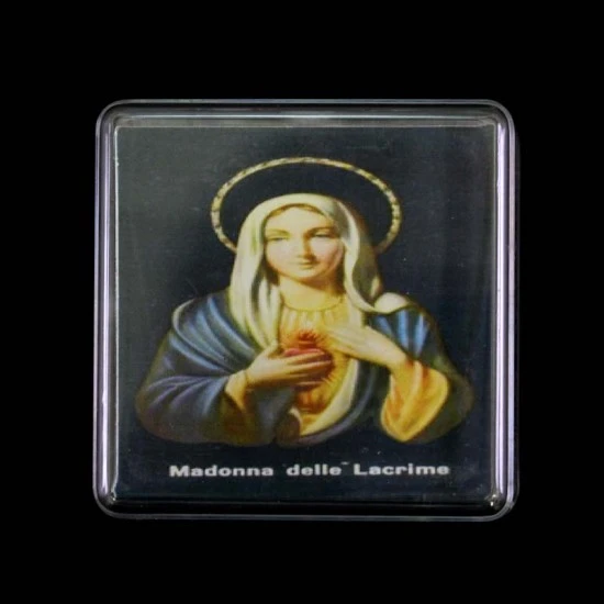 Rosario In Vetro Madonna Delle Lacrime Grano 5x4 Mm 5 Rosario In Vetro Madonna Delle Lacrime Grano 5x4 Mm - immagine 5