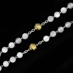 Rosario In Plastica Rosa Mistica Grano 7 Mm -Sconto Rosari Fai da Te in Italia 27000470 rosario in plastica rosa mistica grano 7 mmd 550x550 1