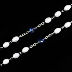 Rosario In Vetro Santa Teresa Di Calcutta Grano 8x6 Mm -Sconto Rosari Fai da Te in Italia 27000472 rosario in vetro santa teresa di calcutta grano 8x6 mmd 550x550 1