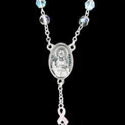 Rosario Sant'Agata In Vetro Trasparente Grano 6 Mm 9 Rosario Sant'Agata In Vetro Trasparente Grano 6 Mm -Sconto Rosari Fai da Te in Italia 27000473 rosario sant agata in vetro trasparente grano 6 mmd 550x550 1