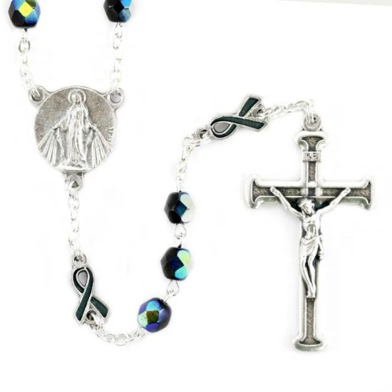 Rosario San Pellegrino In Vetro Scarabeo Grano 6 Mm 1 Rosario San Pellegrino In Vetro Scarabeo Grano 6 Mm