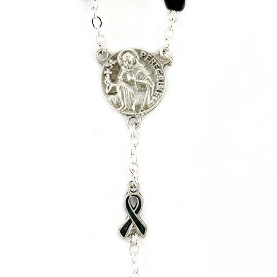 Rosario San Pellegrino In Vetro Scarabeo Grano 6 Mm 2 Rosario San Pellegrino In Vetro Scarabeo Grano 6 Mm - immagine 2