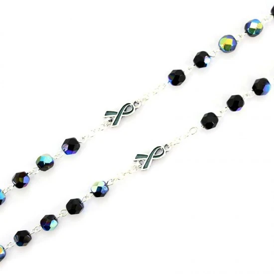 Rosario San Pellegrino In Vetro Scarabeo Grano 6 Mm 6 Rosario San Pellegrino In Vetro Scarabeo Grano 6 Mm - immagine 6