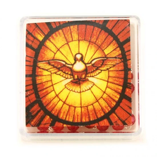 Rosario In Vetro Spirito Santo Grano 6 Mm 4 Rosario In Vetro Spirito Santo Grano 6 Mm - immagine 4