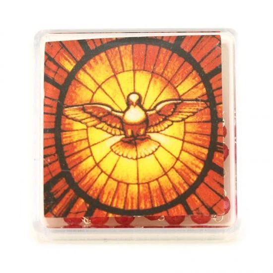 Rosario In Plastica Spirito Santo Grano 4x6 Mm 4 Rosario In Plastica Spirito Santo Grano 4x6 Mm - immagine 4