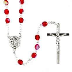 Rosario In Vetro Ecce Homo Grano 5 Mm