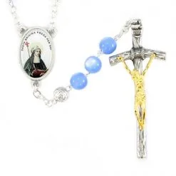 Rosario In Plastica Santa Brigida Grano 7 Mm