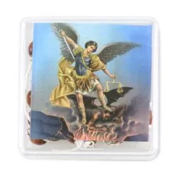 Rosario In Legno San Michele Arcangelo Grano 8x6 Mm -Sconto Rosari Fai da Te in Italia 27000483 rosario in legno san michele arcangelo grano 8x6 mmd 550x550 1