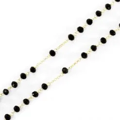 Rosario Argento Dorato E Vetro Nero Grano 4 Mm 8 Rosario Argento Dorato E Vetro Nero Grano 4 Mm -Sconto Rosari Fai da Te in Italia 27000485 rosario argento dorato e vetro nero grano 4 mmd 550x550 1