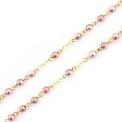 Rosario Grani Tondi Vetro Rosa Grano 4 Mm -Sconto Rosari Fai da Te in Italia 27000496 rosario grani tondi vetro rosa grano 4 mmc 550x550 1