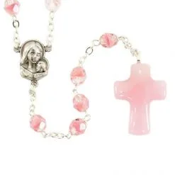 Rosario Vetro Rosa Croce Murrina Grano 6 Mm