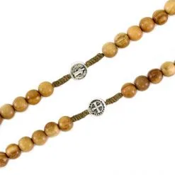 Rosario San Benedetto In Legno Ulivo Grano 7 Mm -Sconto Rosari Fai da Te in Italia 27000501 rosario san benedetto in legno ulivo grano 7 mmc 550x550 1