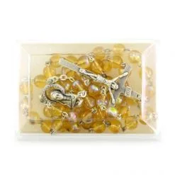 Rosario In Vetro Colore Senape Grano 6 Mm -Sconto Rosari Fai da Te in Italia 27000503 rosario in vetro colore senape grano 6 mmd 550x550 1