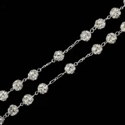 Rosario In Argento Grani In Cristallo Grano 8 Mm -Sconto Rosari Fai da Te in Italia 27000507 rosario in argento grani in cristallo grano 8 mmd 550x550 1
