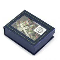 Rosario Argento Grani In Cristallo Multicolore Grano 8 Mm -Sconto Rosari Fai da Te in Italia 27000508 rosario argento grani in cristallo multicolore grano 8 mme 550x550 1