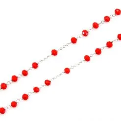 Rosario Argento E Vetro Rosso Grano 4 Mm -Sconto Rosari Fai da Te in Italia 27000513 rosario argento e vetro rosso grano 4 mmc 550x550 1