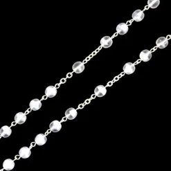 Rosario Vetro Bianco Sabbiato Grano 6 Mm -Sconto Rosari Fai da Te in Italia 27000516 rosario vetro bianco sabbiato grano 6 mmc 550x550 1