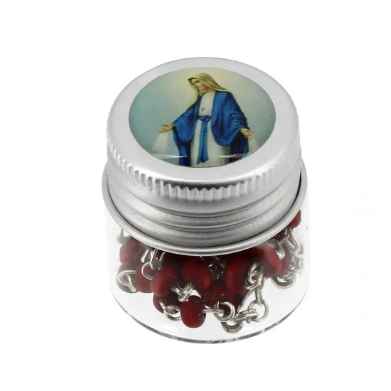 Rosario Profumato In Barattolo Vetro Madonna Miracolosa Grano 4 Mm 2 Rosario Profumato In Barattolo Vetro Madonna Miracolosa Grano 4 Mm - immagine 2