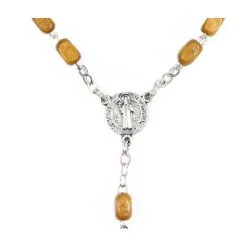 Rosario Di San Benedetto In Legno Grani 7x4 Mm -Sconto Rosari Fai da Te in Italia 2700053 b corona da rosario di san benedetto in legno mm 7x4 550x550w