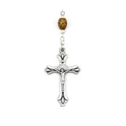 Rosario Legno Ovale Grano 6x4 Mm -Sconto Rosari Fai da Te in Italia 2700054 a corona da rosario in legno ovale mm 6x4 550x550w