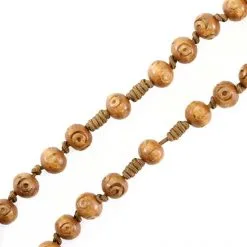 Rosario In Legno Naturale Legatura Seta Grano 6 Mm -Sconto Rosari Fai da Te in Italia 2700058 rosario in ulivo legatura seta grano mm 6 4 550x550 1
