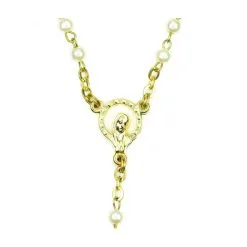 Rosario Perla Sintetica Grano 4 Mm -Sconto Rosari Fai da Te in Italia 2700063 b corona da rosario tipo perla dorata mm 4 550x550w