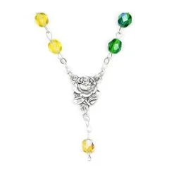 Rosario Missionario In Vetro Grano 6 Mm -Sconto Rosari Fai da Te in Italia 2700069 b corona da rosario missionaria in vetro mm 6 550x550w