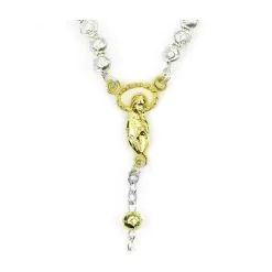 Rosario Con Rose Scorrevoli Grano 5 Mm -Sconto Rosari Fai da Te in Italia 2700083 b corona da rosario rose scorrevoli in metallo mm 5 550x550w